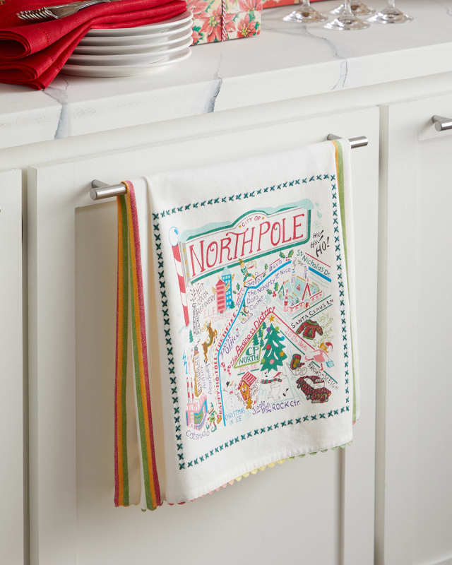 New North Pole Dish Towel